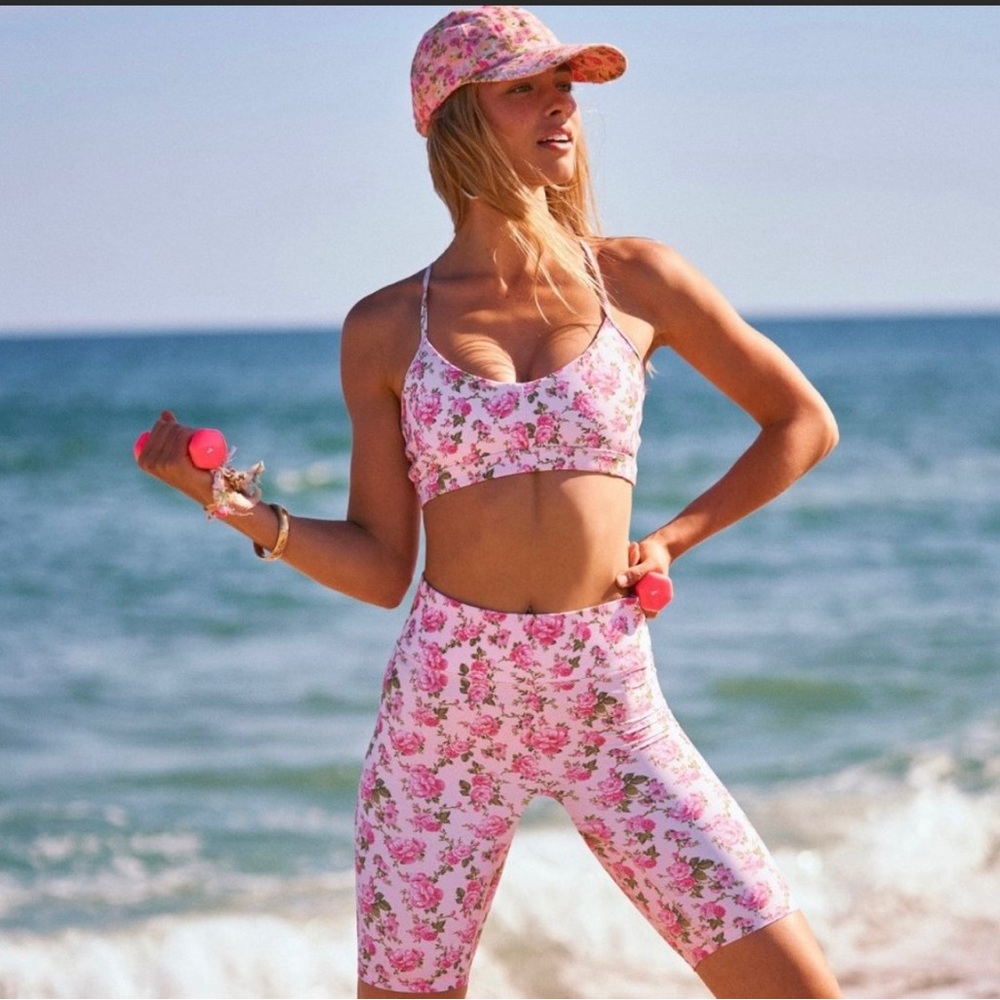 LSF x Bandier Biker Short set  - PEONY GARDEN LIMITED EDITION